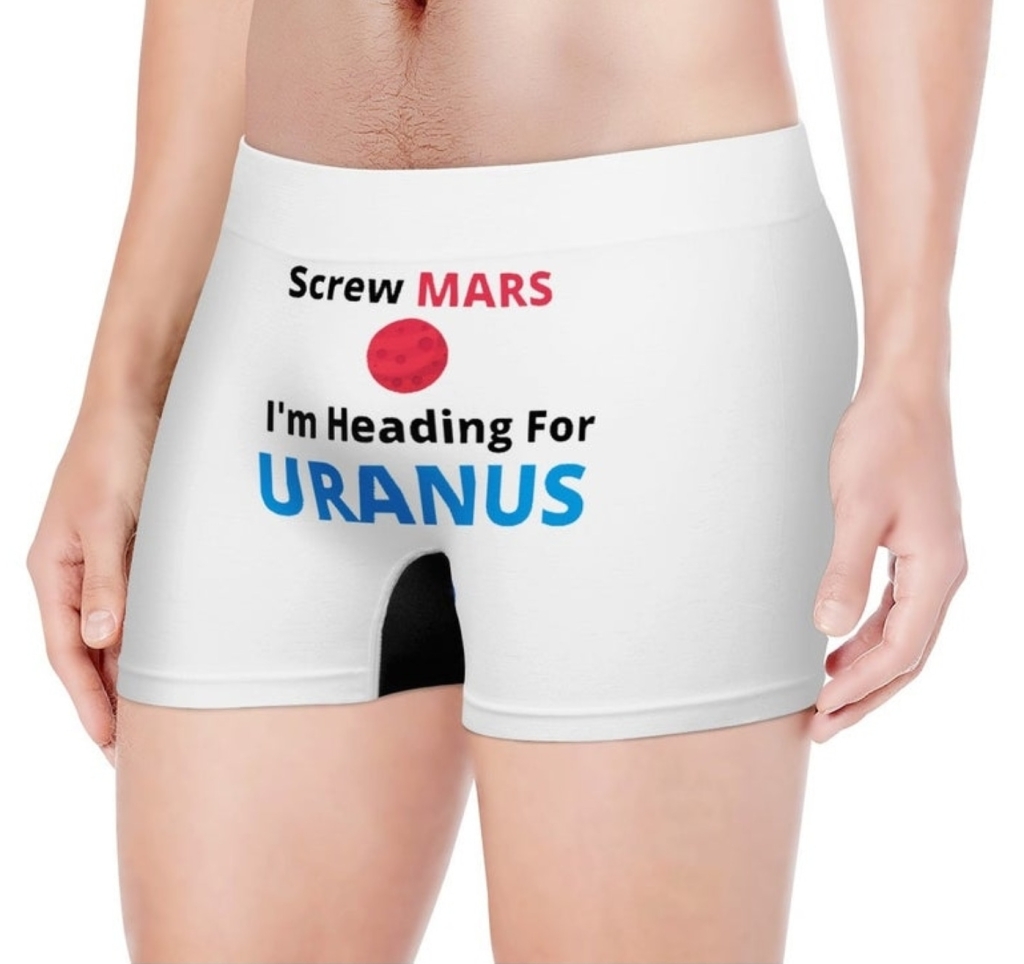 Screw MARS I'm Heading For URANUS Men's Boxer Briefs
